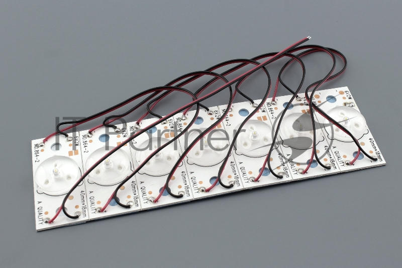 Светодиодная подсветка для телевизоров выпуклая линза 6V 2W (комплект 7шт)