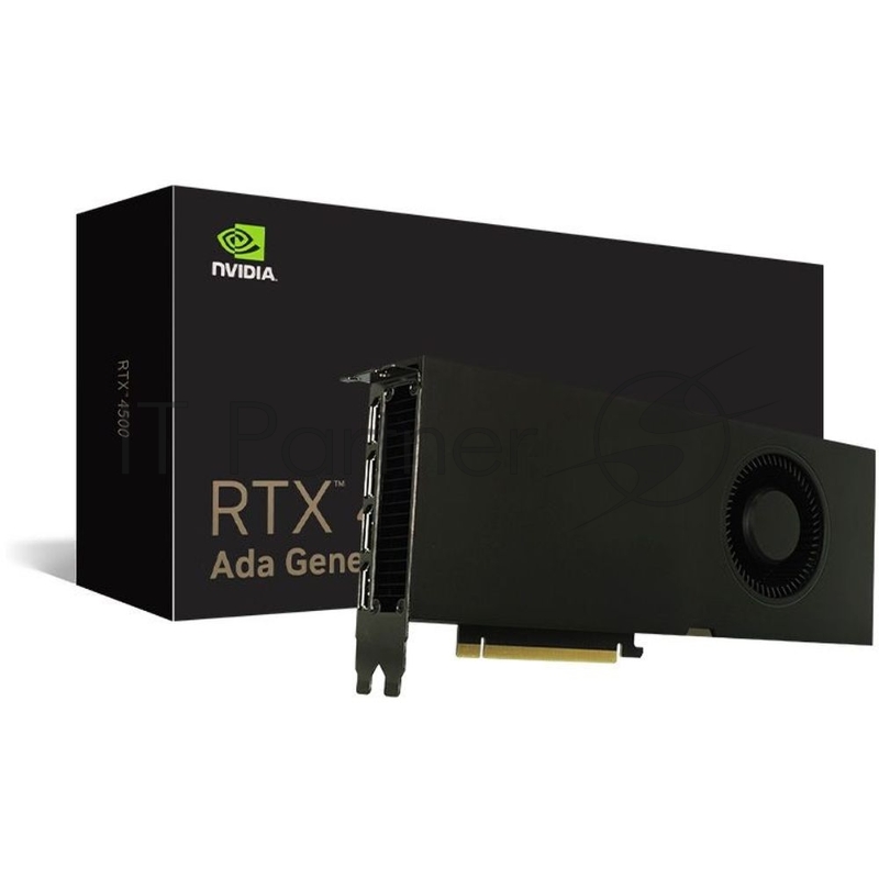 Видеокарта VGA NVIDIA RTX 4500 Ada Graphic Card - 24 Gb GDDR6 - PCIe 4.0 x16 - 2x Slot - Bulk