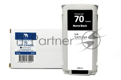Картридж струйный NVPrint 70 (NV-C9448A) Black Matte для HP DesignJet Z2100/Z3100/Z3200/Z5200/Z5400 (130 мл) совместимый