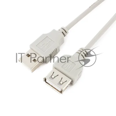 Кабель удлинит. USB2.0 Gembird/Cablexpert CC-USB2-AMAF-6-N серый (1.8м, AM/AF, пакет) (CC-USB2-AMAF-6-N)