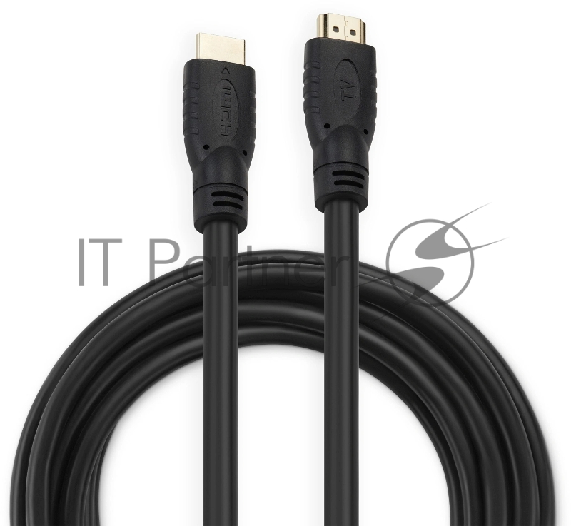 Кабель аудио-видео Buro (m)/HDMI (m) 5м. феррит.кольца черный