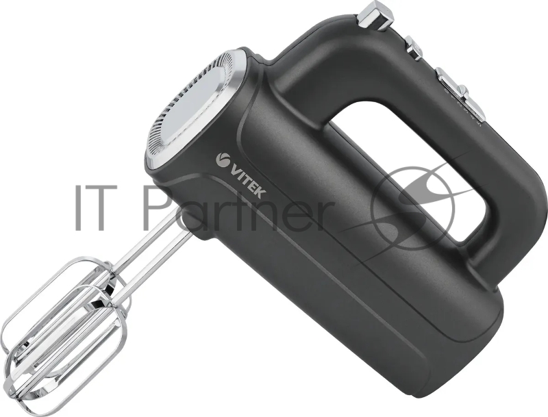 Миксер Vitek VT-1482 черный/серебристый, ручной, 1000 Вт, 5 скоростей