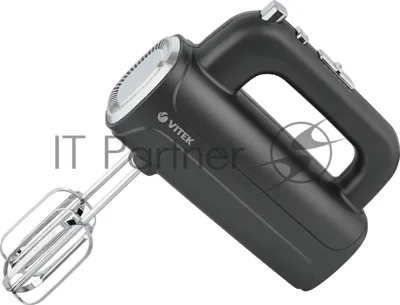 Миксер Vitek VT-1482 черный/серебристый, ручной, 1000 Вт, 5 скоростей