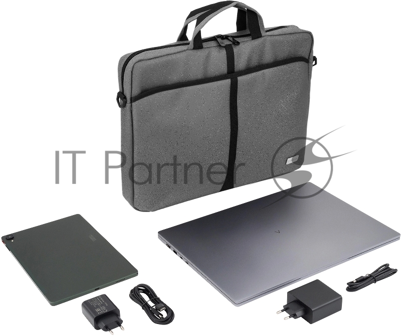 Сумка для ноутбука 17.3" Digma W-210 серый/черный полиэстер (W210GbK)