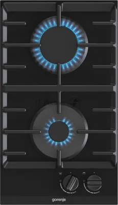 Газовая варочная поверхность Gorenje GC321B, 2 конфорки, стеклокерамика, 4050 Вт