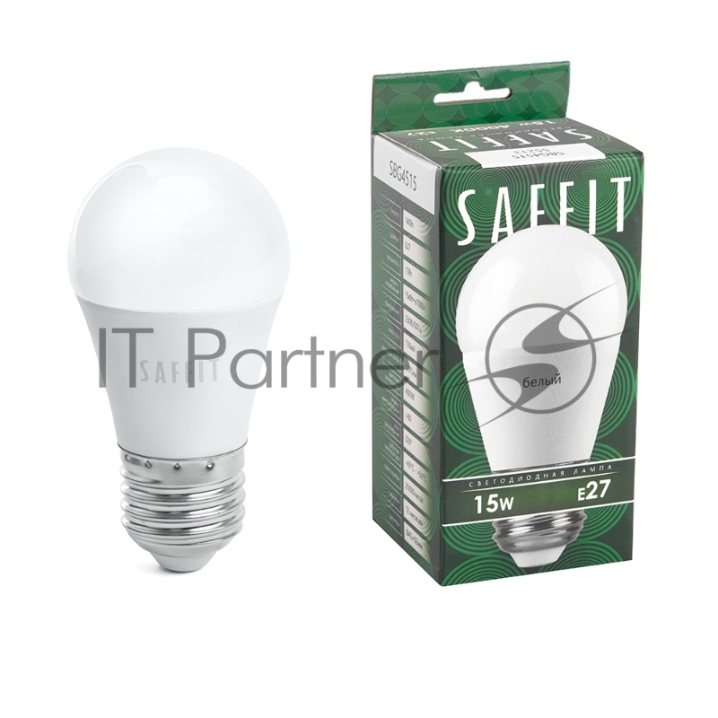 Лампа светодиодная Feron SBG4515 LED 15Вт Е27 белый матовый шар