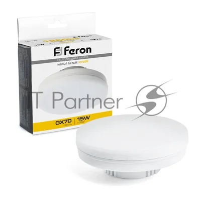 Лампа светодиодная Feron LB-472 LED 15Вт GX70 теплый таблетка