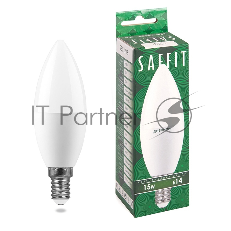 Лампа светодиодная SAFFIT SBC3715 LED 15Вт Е14 дневной матовая свеча