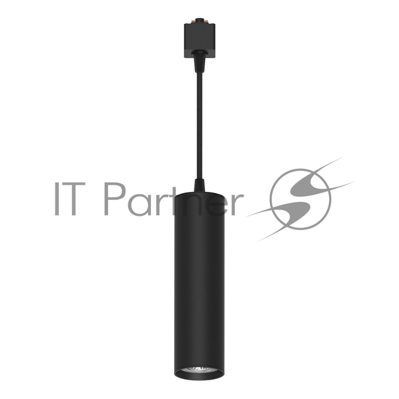 Светильник трековый на шинопровод Feron AL196 ДПО GU10 без лампы на подвесе черный