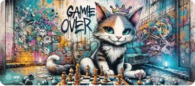 Коврик для мыши Cactus Game Over 900x400x4мм (CS-MP-COR01XXL)