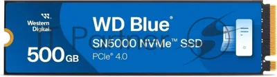 Накопитель SSD WD Blue SN5000, 500Gb, PCIe 4.0 x4, M.2 2280, NVMe, R/W 5000/4000