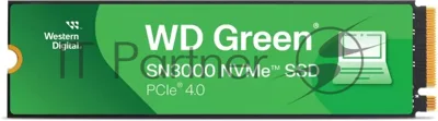 Накопитель SSD WD Green SN3000, 500Gb, PCIe 4.0 x4, M.2 2280, NVMe, R/W 5000/4100