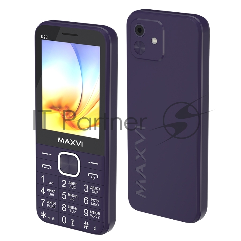Мобильный телефон Maxvi K28 фиолетовый