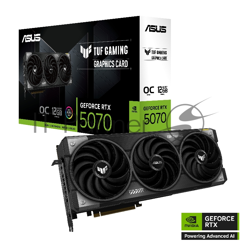 Видеокарта ASUS GeForce RTX 5070 TUF Gaming OC Edition, 12 GB GDDR7, 192 bit, 3xDisplayPort, 2xHDMI, GPU 2330 MHz