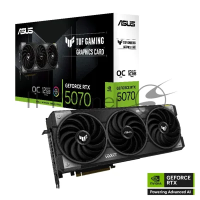 Видеокарта ASUS GeForce RTX 5070 TUF Gaming OC Edition, 12 GB GDDR7, 192 bit, 3xDisplayPort, 2xHDMI, GPU 2330 MHz