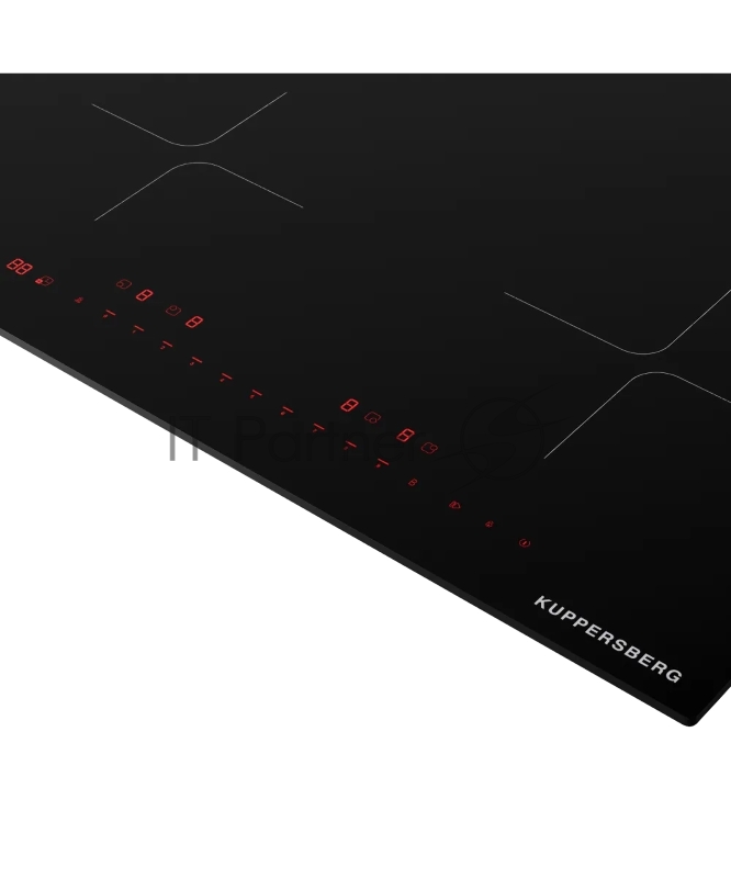 Индукционная варочная панель Kuppersberg ICI 605, индукционная, inverter, High-Tech, 60 см, пауза, таймер, блокировка панели управления, автоматическое отключение, бустер, 9 уровней мощности, прямые края, индикация остаточного тепла, сенсорное управление/invisible, черный