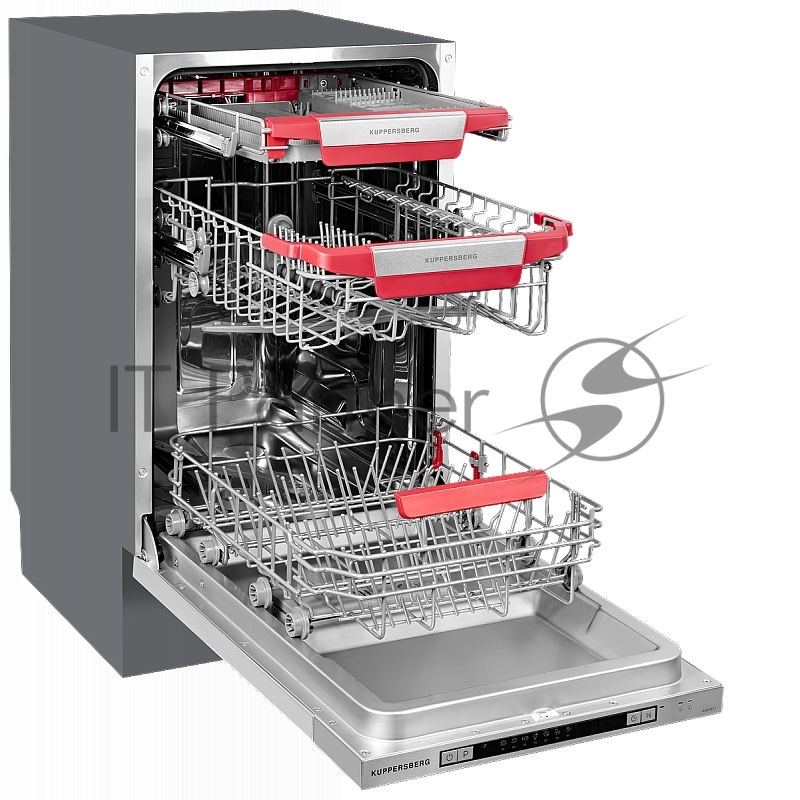 Встраиваемая посудомоечная машина Kuppersberg GSM 4573, серебристый, 45 см, 10 компл., 49 дБ, класс A++