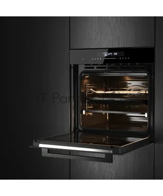 Встраиваемый духовой шкаф Kuppersberg HT 613 Black, High-Tech, объем 72 л, 12 режимов работы, быстрый нагрев, телескопические направляющие, доводчик двери, таймер, термощуп, 3 стекла в дверце, сенсорное управление, блокировка от детей, энергоэффективность А+, черный