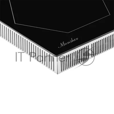 Индукционная варочная панель Monsher MHI 4505, 45 см 9 уровней мощности, инвертер, бустер, блокировка управления, Stop and Go, таймер, автоматическое отключение, сенсорное управление, индикатор остаточного тепла, 4 цифровых дисплея, черный