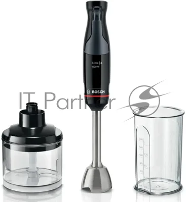 Блендер погружной Bosch MSM4B620 черный, 1000 Вт, плавная регулировка