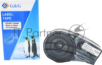 Картридж ленточный G&G GG-M21-750499 черный на белом 19.1x4.9 для Brady BMP21-PLUS, BMP21-LAB