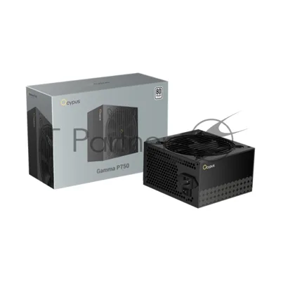 Блок питания 750W Ocypus Gaммa P750 BK (ATX, 80 PLUS, APFC, 20+4 pin, 120мм fan, PCI-E 6+2Px4, 6xSATA) (Gaммa-P750-W1HDBK024X-EU)