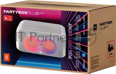 Минисистема Hi-Fi JBL PartyBox Club 120 белый 160Вт USB BT