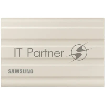 Внешний SSD Samsung T7 Shield, 1TB, USB 3.2 Gen 2 Type-C, R/W 1050/1000, бежевый