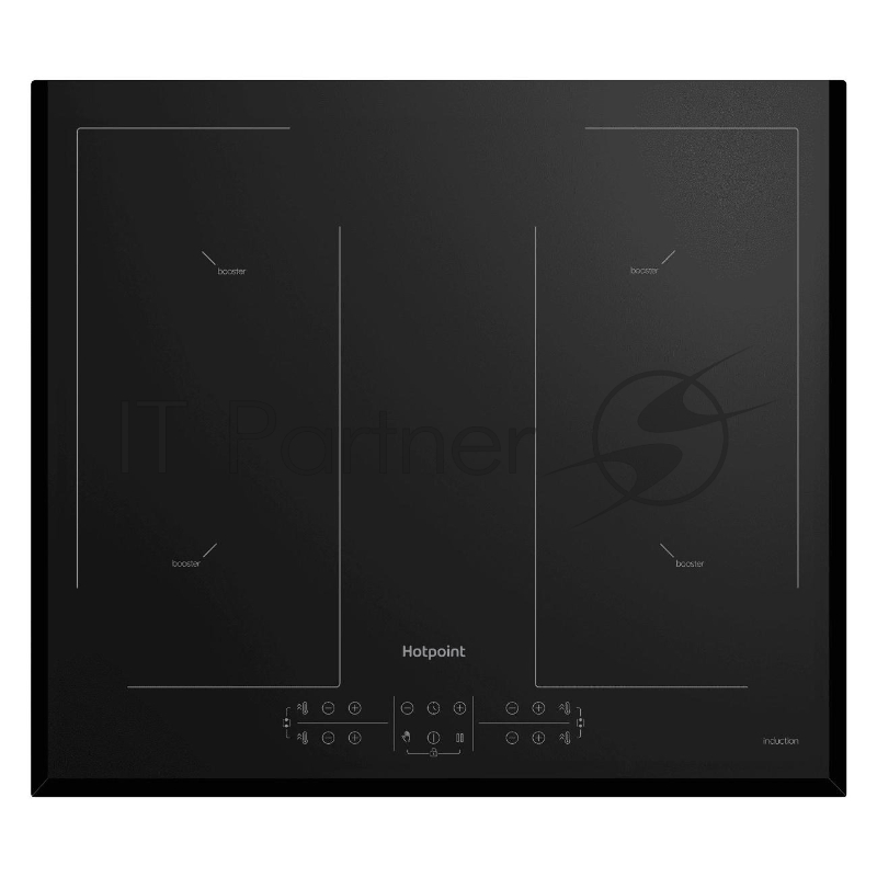 Индукционная варочная поверхность Hotpoint HB 1560B2 BA, 4 конфорки, с зоной расширения, стеклокерамика, 7200 Вт