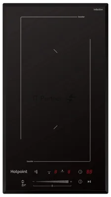 Индукционная варочная поверхность Hotpoint HS 1430 BA, 2 конфорки, с зоной расширения, стеклокерамика, 3500 Вт