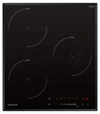 Индукционная варочная поверхность Hotpoint HS 1445 BA, 3 конфорки, стеклокерамика, 5500 Вт