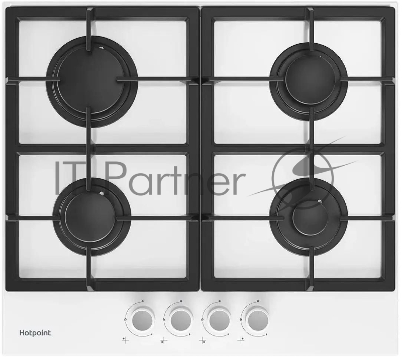 Газовая варочная панель Hotpoint HG 61F/WH, независимая, белый