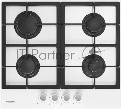 Газовая варочная панель Hotpoint HG 61F/WH, независимая, белый