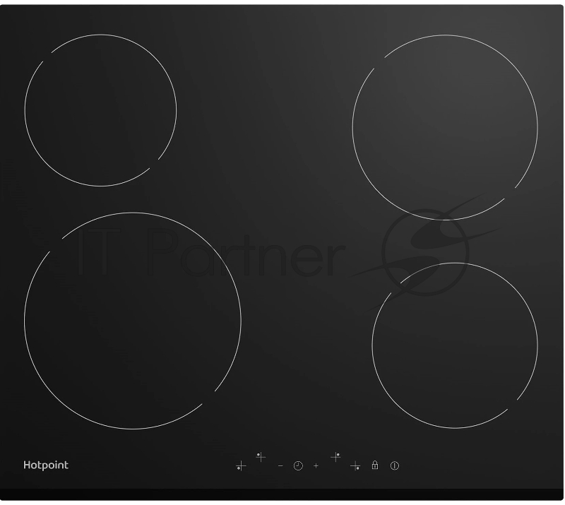 Электрическая варочная поверхность Hotpoint HR 6T1 B, независимая, черный