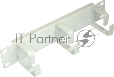 Кабельный органайзер вертикальный Lanmaster TWT-CBW10-ORG-1U-GY кольца 1U шир.:10" (упак.:1шт)