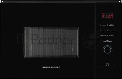 Встраиваемая микроволновая печь Kuppersberg HMW 650 BL встраиваемая, 38х56х55 см, 25л., 900Вт, 8 программ, гриль, черный