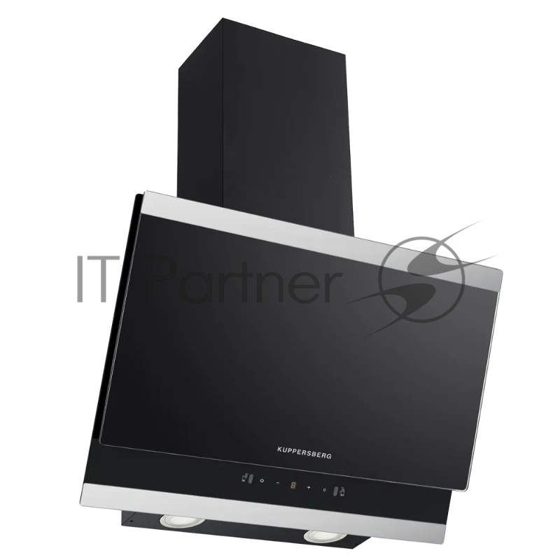 Вытяжка каминная Kuppersberg High-Tech F 603 Bx черно-серебристая, 59.5 см, 850 куб. м/ч, 53 дБ