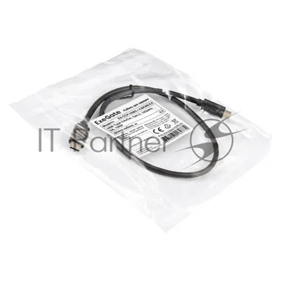 Кабель для зарядки ExeGate EX-CCP-USB3.1-CMCM2-0.5 (USB Type Cm/Cm, Gen.2, 10Gbit/s, 5A, 100W, 0,5м)