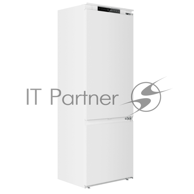 Встраиваемый холодильник Maunfeld MBF17754NFWHGR LUX Inverter белый двухкамерный 179/66 л морозилка снизу, NoFrost