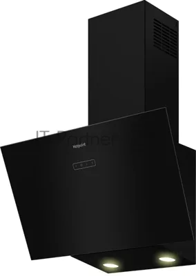 Вытяжка каминная Hotpoint HPHV 63LT BL, кнопочное управление, Черный