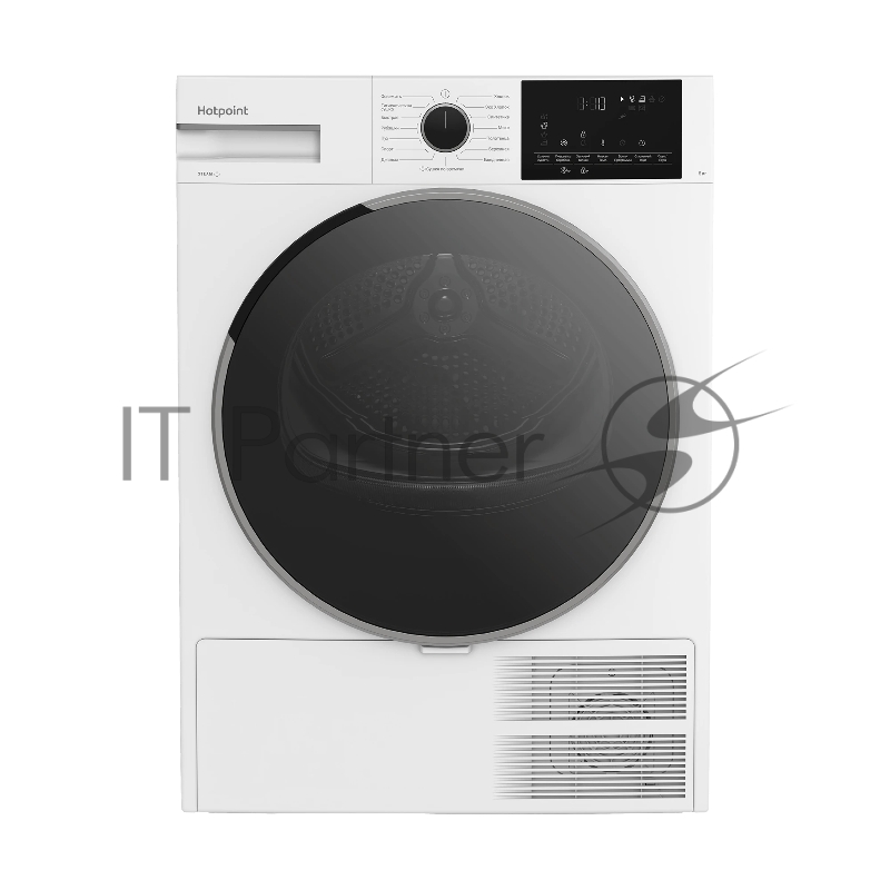 Сушильная машина Hotpoint TDSH 85V W белый, 8 кг, сушка - тепловой насос, программ - 15, 59.7 x 84.6 x 54.3 см