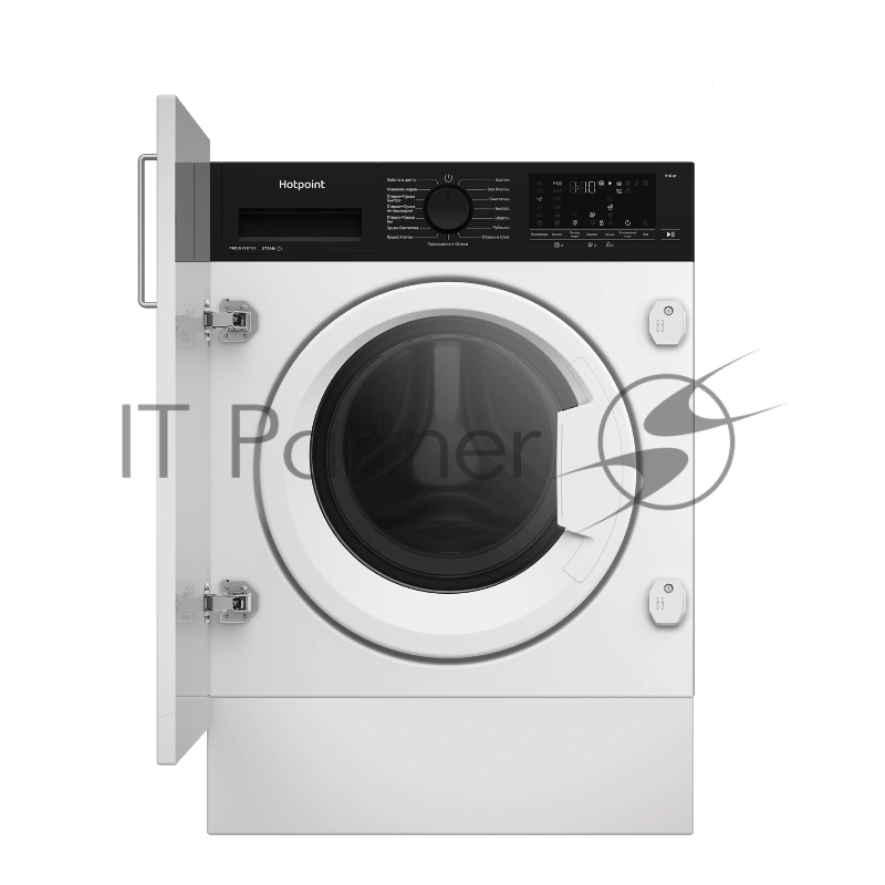 Стирально-сушильная машина встраиваемая Hotpoint WDBIH 8490 VWB белый, загрузка фронтальная 9 кг, 1400 об/мин, класс A