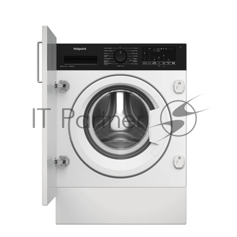 Стиральная машина встраиваемая Hotpoint WBIH 8490 VWB белый, загрузка фронтальная 8 кг, 1400 об/мин, класс А