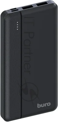 Портативный аккумулятор Buro BP10A 10000mAh 10W 2A 2xUSB-A черный