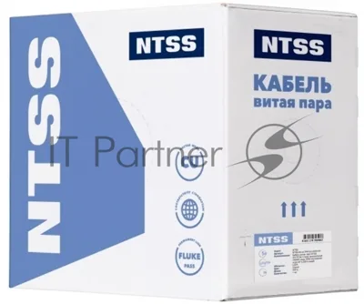 Кабель информационный NTSS NTSS-IN-UUTP4-5E-LSZH-GY cat.5E U/UTP 4 пары 24AWG LSZH внутренний 305м серый