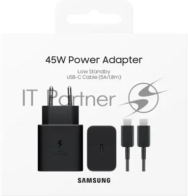 Сетевое зарядное устройство Samsung EP-T4511XBEGEU 45W 3A (PD) USB Type-C для Samsung черный