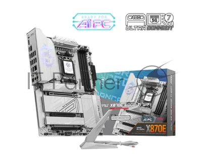 Материнская плата MSI MPG X870E EDGE TI WIFI, AM5, AMD X870E, 4xDDR5, 4xSATA, 4xM.2, 1xPCIe 5.0 x16, HDMI, USB Type-C, 1x5Gb LAN, 2x3.5 мм, 7.1, ATX