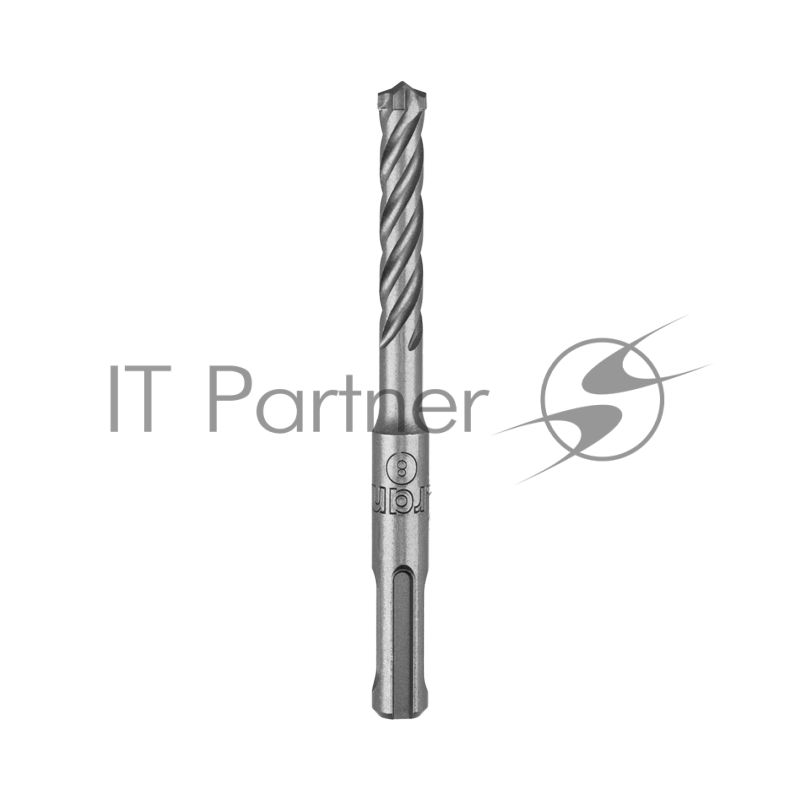 Бур по бетону Kranz SUPER 8x110 мм, профессиональный, цельная крестовая пластина, SDS PLUS