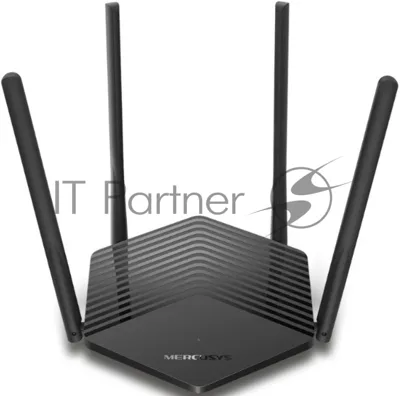 Двухдиапазонный роутер Mercusys MR1500X Wi-Fi 6 AX1500, до 300 Мбит/с на 2,4 ГГц + до 1201 Мбит/с на 5 ГГц