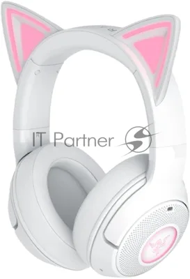 Гарнитура Razer Kraken Kitty V2 BT белый, беспроводная, Bluetooth, подсветка Razer Chroma RGB